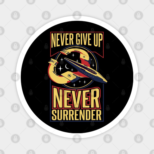 NSEA Protector Never Give Up Never Surrender v2 Magnet by Meta Cortex